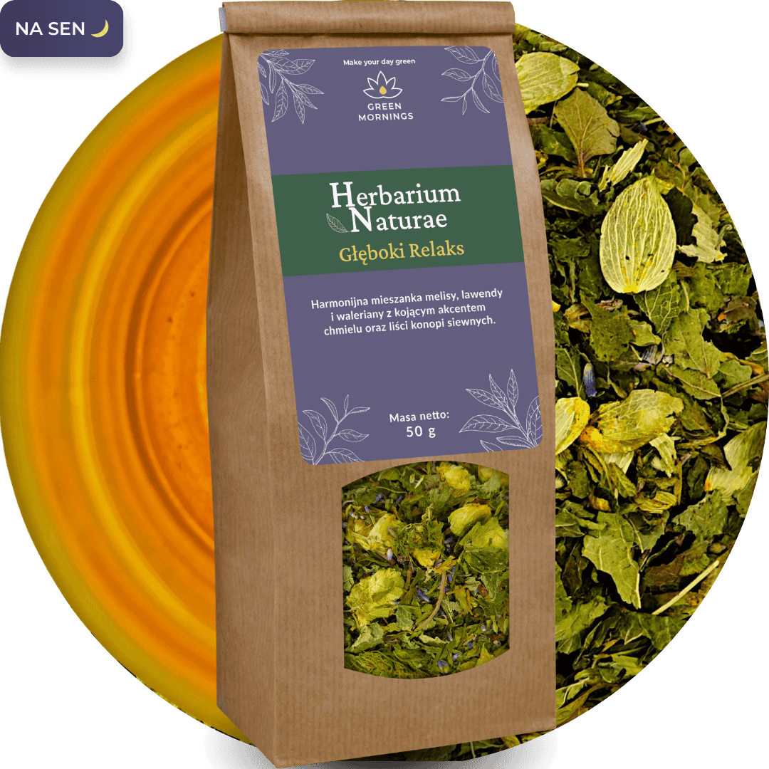Herbata na sen z melisą, walerianą i lawendą - Głęboki Relaks 50 g Green Mornings
